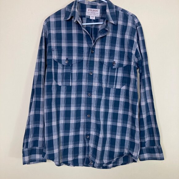 Filson Other - Filson Mens Small Blue Plaid Button-Up Long-Sleeve Shirt